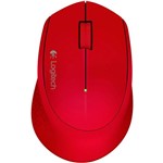 Ficha técnica e caractérísticas do produto Mouse Sem Fio M280 Logitech Vermelho 910-004286
