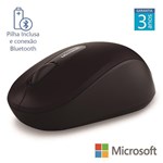 Ficha técnica e caractérísticas do produto Mouse Sem Fio Mobile Bluetooth Preto Microsoft - PN7-00008