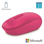 Ficha técnica e caractérísticas do produto Mouse Sem Fio Mobile Usb Rosa Microsoft - U7Z-00062