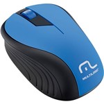 Ficha técnica e caractérísticas do produto Mouse Sem Fio Preto e Azul USB - Multilaser