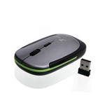 Ficha técnica e caractérísticas do produto Mouse Sem Fio Wireless 2.4ghz Optico 1600dpi - Knup W115