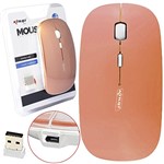Ficha técnica e caractérísticas do produto Mouse Sem Fio Wireless Usb Recarregável Knup Pc Notebook