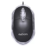 Ficha técnica e caractérísticas do produto Mouse Usb 1000 Dpi Preto Mini Led Scroll Ms-10 Exbom