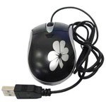 Ficha técnica e caractérísticas do produto Mouse USB com Fio Estilizado Floral