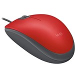 Ficha técnica e caractérísticas do produto Mouse USB Logitech M110 Silent - Vermelho