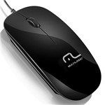Ficha técnica e caractérísticas do produto Mouse USB Multilaser MO166 Slim Black Piano