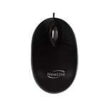 Ficha técnica e caractérísticas do produto Mouse USB Óptico Mini Fit Preto - MO303C - Newlink