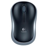 Ficha técnica e caractérísticas do produto Mouse USB Sem Fio Logitech M185 Preto/Cinza