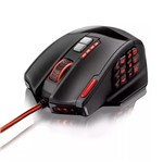Ficha técnica e caractérísticas do produto Mouse Warrior Gamer Laser 18 Botoes 4000 Dpi Preto Usb Multilaser