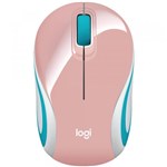 Ficha técnica e caractérísticas do produto Mouse Wireless Logitech M187 - Mini - Rosa