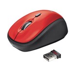Ficha técnica e caractérísticas do produto Mouse Yvi Wireless 800/1600 Dpi Vermelho