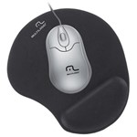 Ficha técnica e caractérísticas do produto Mousepad Multilaser Gel Preto - Ac024
