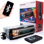 MP3 Pioneer MVH-X700BR Flashing Light Mixtrax USB AUX RDS Entrada para Controle de Volante Bluetooth