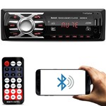 Ficha técnica e caractérísticas do produto MP3 Player Automotivo 1 Din Led Bluetooth USB SD Cartão Auxiliar P2 Rádio FM com Controle 6660BCN - First Option