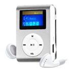 MP3 Player com Entrada SD e Fone de Ouvido Prata - Gbmax