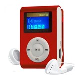 Ficha técnica e caractérísticas do produto MP3 Player com Entrada SD e Fone de Ouvido Vermelho - Gbmax