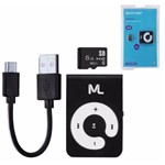 Mp3 Player com Microsd 8gb e Cabo Micro Usb Mc300