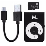 Ficha técnica e caractérísticas do produto MP3 Player Multilaser Micro Sd 8GB MP3 Preto - M-2460