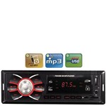 Ficha técnica e caractérísticas do produto Mp3 Player Som Carro Usb Aux Cartão Sd Rádio Fm Automotivo