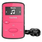 Ficha técnica e caractérísticas do produto MP3 Rosa SanDisk Clip Jam SDMX26 de 8GB com Rádio Fm Possui Tela Brilhante Oled e Botões Grandes