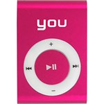 Ficha técnica e caractérísticas do produto MP3 You Sound Clip Pink 4GB