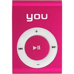 Ficha técnica e caractérísticas do produto Mp3 You Sound Clip Pink 8GB