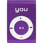 MP3 You Sound Clip Roxo 4GB