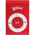 Ficha técnica e caractérísticas do produto MP3 You Sound Clip Vermelho 4GB
