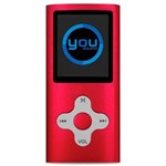 Ficha técnica e caractérísticas do produto MP4 You Sound Soft 4GB Vermelho Tela 1,8 Polegadas