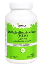Ficha técnica e caractérísticas do produto MSM 1.500 Mg - 120 Tabs - Vitacost