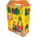 Ficha técnica e caractérísticas do produto Multi Blocks Coloridos - 50 Peças - em Madeira - Xalingo