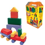 Ficha técnica e caractérísticas do produto Multi Blocks Coloridos com 50 Peças em Madeira 52821 - Xalingo - Xalingo