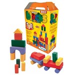 Ficha técnica e caractérísticas do produto Multi Blocks Coloridos com 50 Peças em Madeira 52821 Xalingo