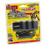Ficha técnica e caractérísticas do produto Multi Carregador Luxcar com USB - Preto - 12V
