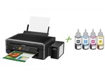 Multifuncional Epson EcoTank L455 Tanque de Tinta - Colorida Wi-Fi + 4 Refis de Tinta