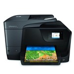 Ficha técnica e caractérísticas do produto HP Officejet Pro 8710 All-in-One a Cores Jato de Tinta - Fax / Copiadora / Impressora / Scanner - Br