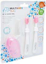 Ficha técnica e caractérísticas do produto Multikids Baby BB244, Kit Higiene Oral 3 Estágios, Rosa
