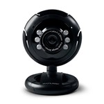 Ficha técnica e caractérísticas do produto Multilaser - Webcam WC045 - Plug & Play 16Mp Nightvision Microfone Usb Preto (OH)