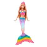 Ficha técnica e caractérísticas do produto Muñeca Barbie Sirena "Luces de Arcoíris"