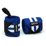 Ficha técnica e caractérísticas do produto Munhequeira Wrist Wraps Azul X Branco Rope Store