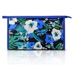 Ficha técnica e caractérísticas do produto Necessaire Envelope Estampada Tam. G Azul/Floral Jacki Design