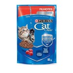 Nestle Purina Cat Chow Racao Umida para Gatos Filhotes Carne ao Molho 85g