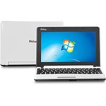 Ficha técnica e caractérísticas do produto Netbook Philco 10D-B123WS com Intel Atom Dual Core 2GB 320GB LED 10'' Branco Windows 7 Starter