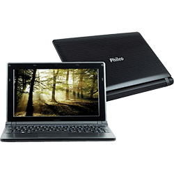 Ficha técnica e caractérísticas do produto Netbook Philco Intel Atom Dual Core 4GB 320GB LED 10" Linux - Preto