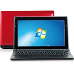 Netbook Philco V123WS com Intel Atom 2GB 320GB LED 10'' Vermelho Windows 7 Starter