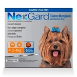 Ficha técnica e caractérísticas do produto Nexgard Antipulgas e Carrapatos para cães de 2 a 4kg COM 3 COMPRIMIDOS