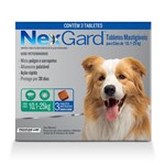 Ficha técnica e caractérísticas do produto Antipulgas e Carrapatos Cães Nexgard 10 a 25kg - 3 Tabletes - Merial