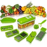 Ficha técnica e caractérísticas do produto Nicer Dicer Plus Fatiador Cortador Frutas Verduras Legumes 11 Em1