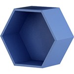 Ficha técnica e caractérísticas do produto Nicho Decorativo Hexagonal Leblon Azul - Orb