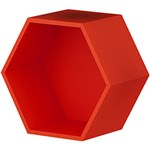 Ficha técnica e caractérísticas do produto Nicho Decorativo Hexagonal Leblon Vermelho - Orb